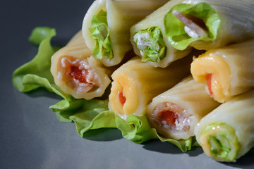 pasta with different fillings