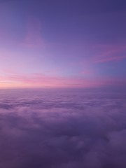 sky over the clouds