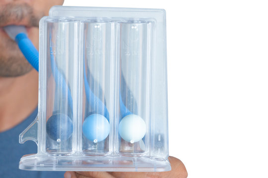Three balls Incentive Spirometer for deep patient breathing