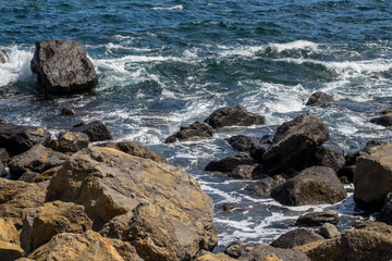 An den Klippen von Bermeo in Nordspanien.