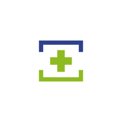 Medical and health care logo design vector template