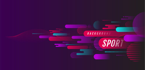 Abstract Sport Background, active motion, Dynamic, vector illustration. © momo design