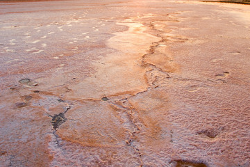 texture of salt field