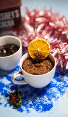 Garam Masala Pudding With Hot chocolate 