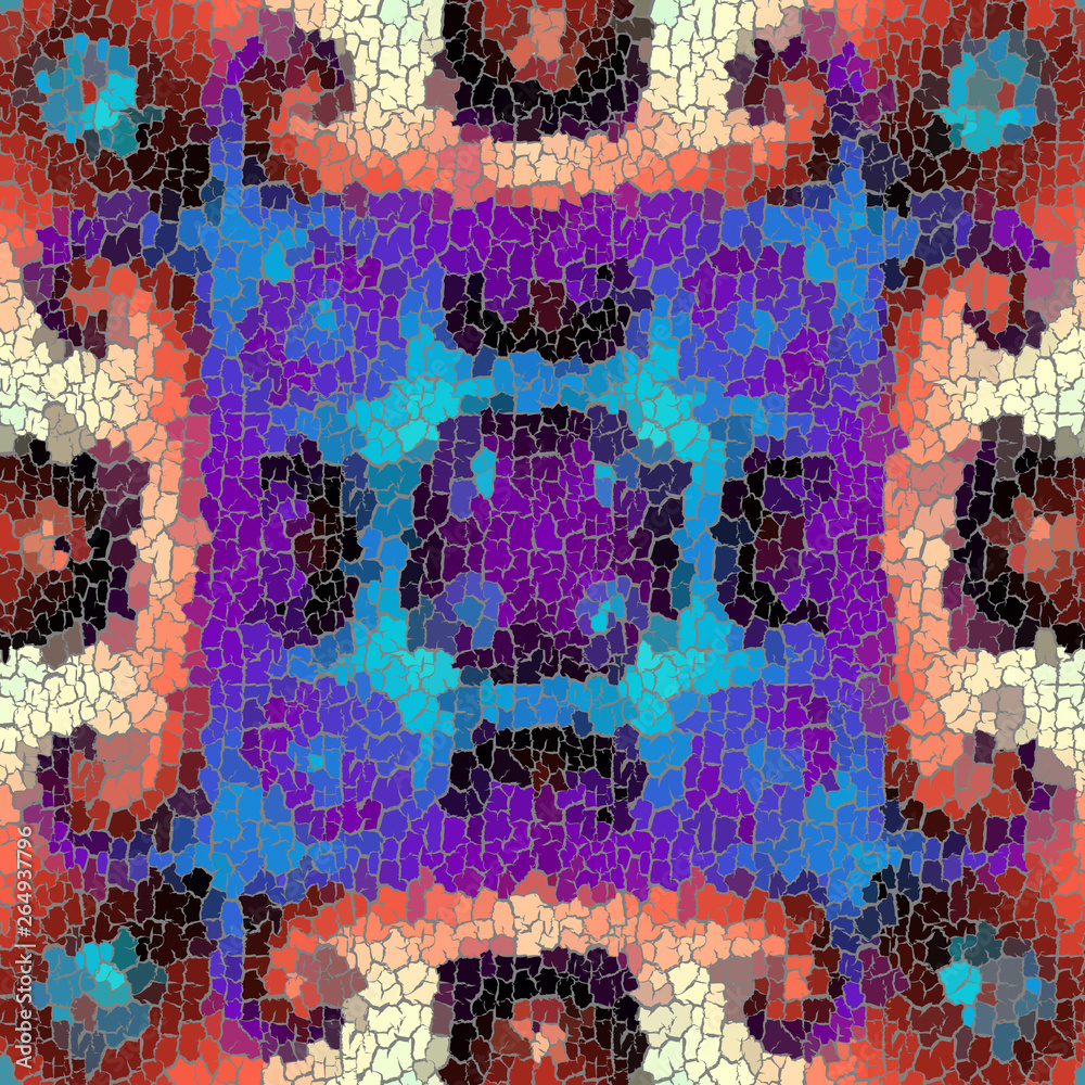 Poster seamless grunge abstract square pattern. paint grunge cracks.