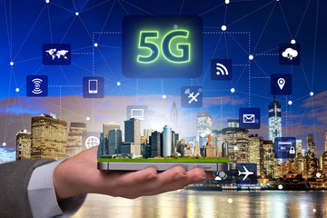 5g concept of internet connection technology