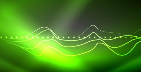 Neon lines shiny glowing background