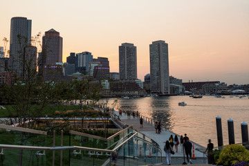 Fototapeta premium Fan Pier Park, Boston, Massachusetts