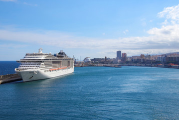 A Cruise Ship in the Cruise Port of Tenerife, Canary Islands © Ina Meer Sommer