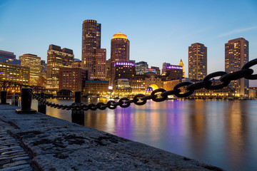 Naklejka premium Fan Pier Park, Boston, Massachusetts