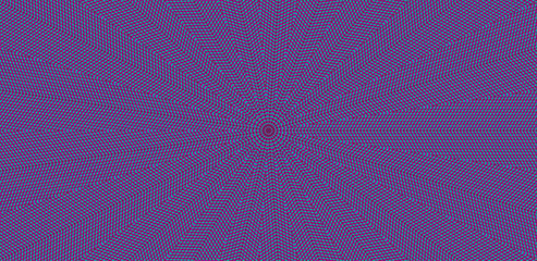 Purple kaleidoscope pattern with hypnotic illusion.