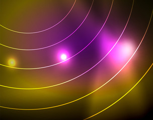 Shiny circles glowing abstract background