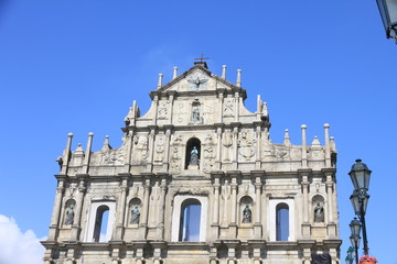 Fototapeta na wymiar The Ruin of St. Paul’s, Macau