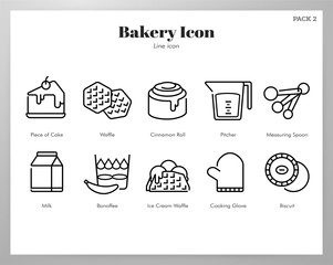 Bakery icon Line pack