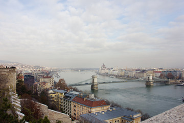 Obraz premium View of the Danube, Budaesht, Hungary