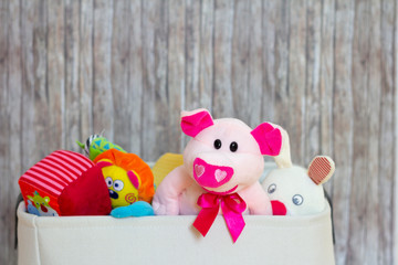 Toy Box full of soft toys