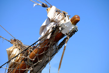 Vordersteven einer alten Windjammer