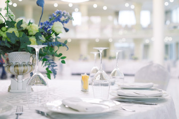 beautifully served table in a restaurant