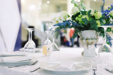 beautifully served table in a restaurant