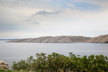 Obraz premium Croatia, coastline from Dinjiska to the southern bridge to Zadar