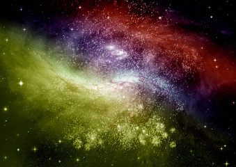 galaxy in a free space