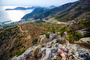 the fall of the beautiful Cheongsan Island sea