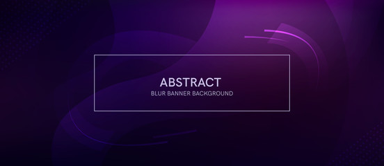 Abstract banner with a gradient shapes and blur 