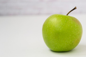 Green apple isolated on white background
