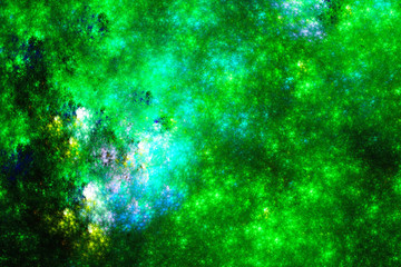 Obraz na płótnie Canvas Starry sky.Abstract fractal shapes. Fantasy colorful chaotic fractal texture. 3D rendering illustration pattern.