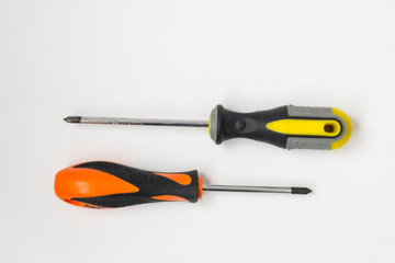 Tools for repairing top view on white background