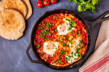 Shakshuka in a Frying Pan.