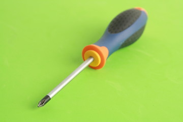 screwdriver tipped star, orange blue and black