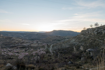 Landscape around the town of Morella in Castellon