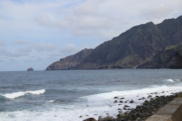 Fototapeta na wymiar Küste in Ribeira Grande, Santo Antao, Kap Verden