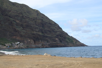 Fototapeta na wymiar Küste in Ribeira Grande, Santo Antao, Kap Verden