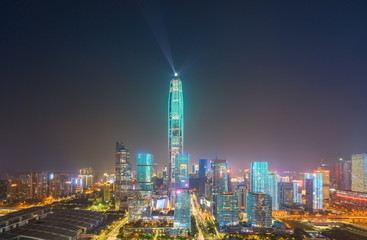 Modern urban architecture scenery in Shenzhen, China