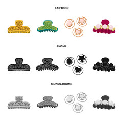 Vector design of beauty and fashion icon. Set of beauty and female vector icon for stock.