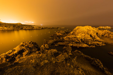 Los Cancajos Coast At Night, La Palma