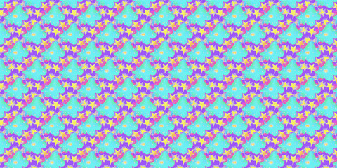 Beautiful stars in the light blue seamless pattern. Cool background.