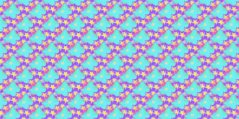 Beautiful stars in the light blue seamless pattern. Cool background.