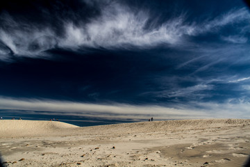 clouds over the desert