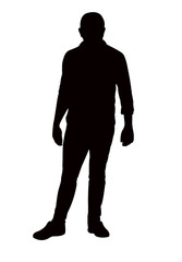 a man body silhouette vector