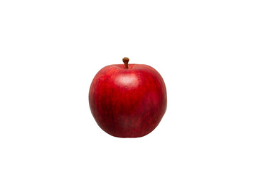 Fresh red apple isolated on white background