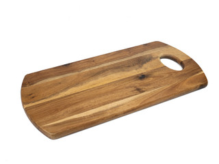 Wooden cutting boards for food preparation isolated on a white background.concept Handcraft cooking utensils