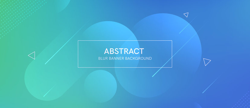 Abstract futurictic banner with a gradient shapes and blur 