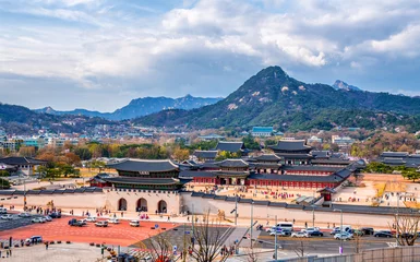 Fototapeten Gyeongbokgung palace in seoul city south Korea  © sayan