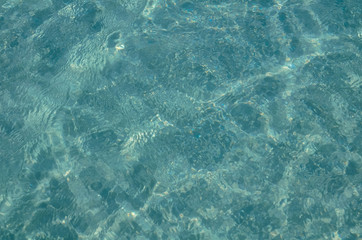 surface texture water in swimming pool