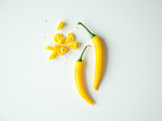 Fototapeta Żółte papryczki chili obraz