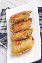 Martabak telur, one of most popular Indonesian food that made from egg and some vegetables