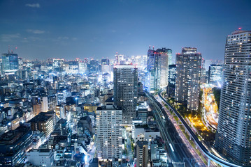 東京の夜景（汐留）